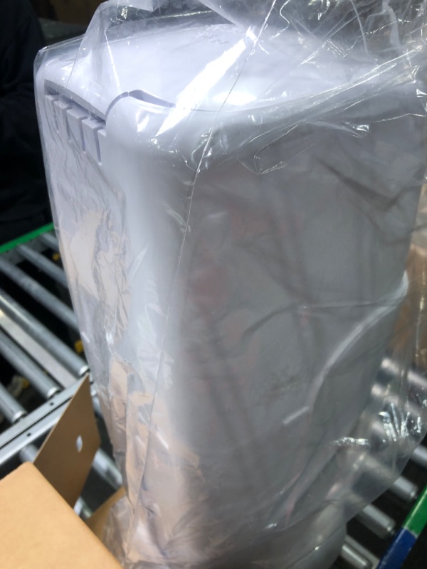 Photo 1 of Diaper Genie Complete Diaper Pail (White) with Antimicrobial Odor Control | Includes 1 Diaper Trash Can, 3 Refill Bags, 1 Carbon Filter White Pail + 3 Refills