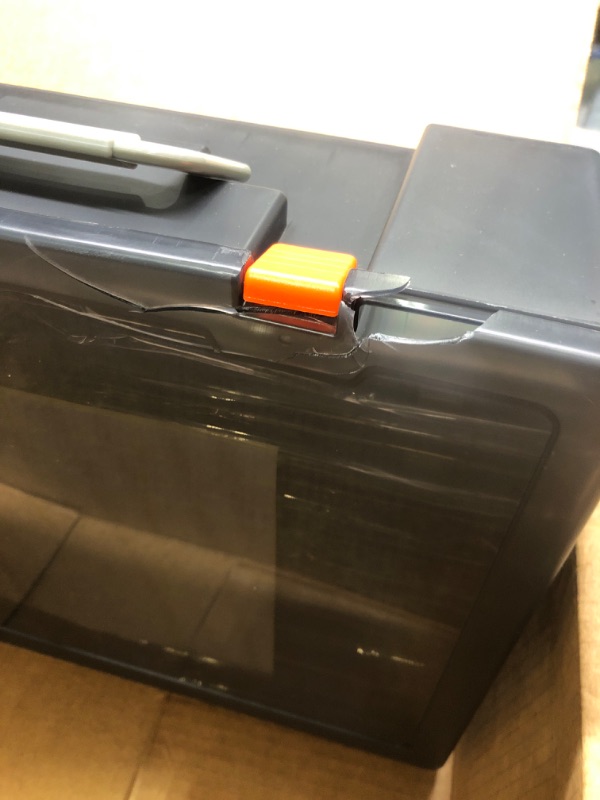 Photo 1 of Photo Storage Box 4" x 6", 18 Inner Extra Large Photo Case Large Photo Organizer Acid-Free Photo Box Storage Photo Keeper Photo Storage Case, Plastic Craft Storage Box for Photo Stickers Stamps Seeds (Black, 18 Boxes) 18 Boxes Black