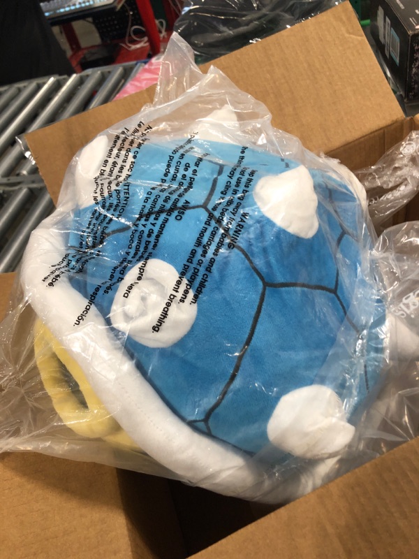 Photo 2 of Club Mocchi-Mocchi- Nintendo Mario Kart Plush — Spiny Shell Plushie — Collectible Squishy Plushies — 15 Inch Blue Shell