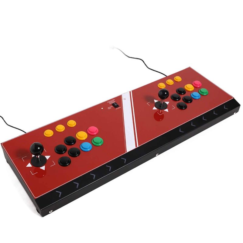 Photo 1 of Arcade joystick Machine 2 players Video Game arcade stick for home Compatible with NEOGEO Mini/PC/PS Classic/Nintendo Switch/PS3/Android/Raspberry Pi ?Red color )