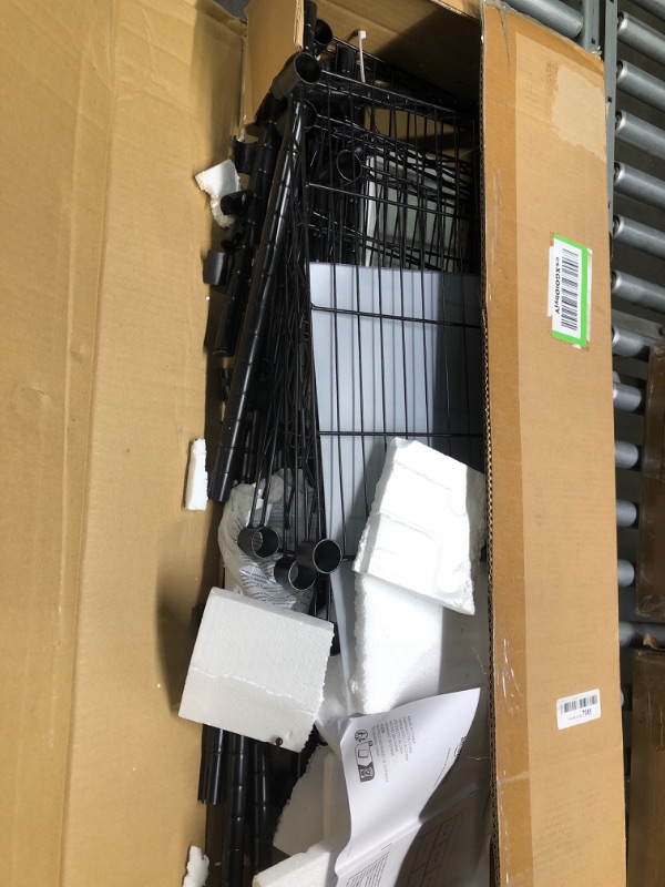 Photo 1 of Amazon Basics Extra Wide Fabric 5-Drawer Storage Organizer Unit for Closet, White White Organizer Unit + Grey Drawers