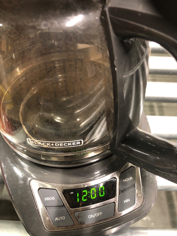 Photo 1 of BLACK+DECKER 12-Cup Digital Coffee Maker (Gray)