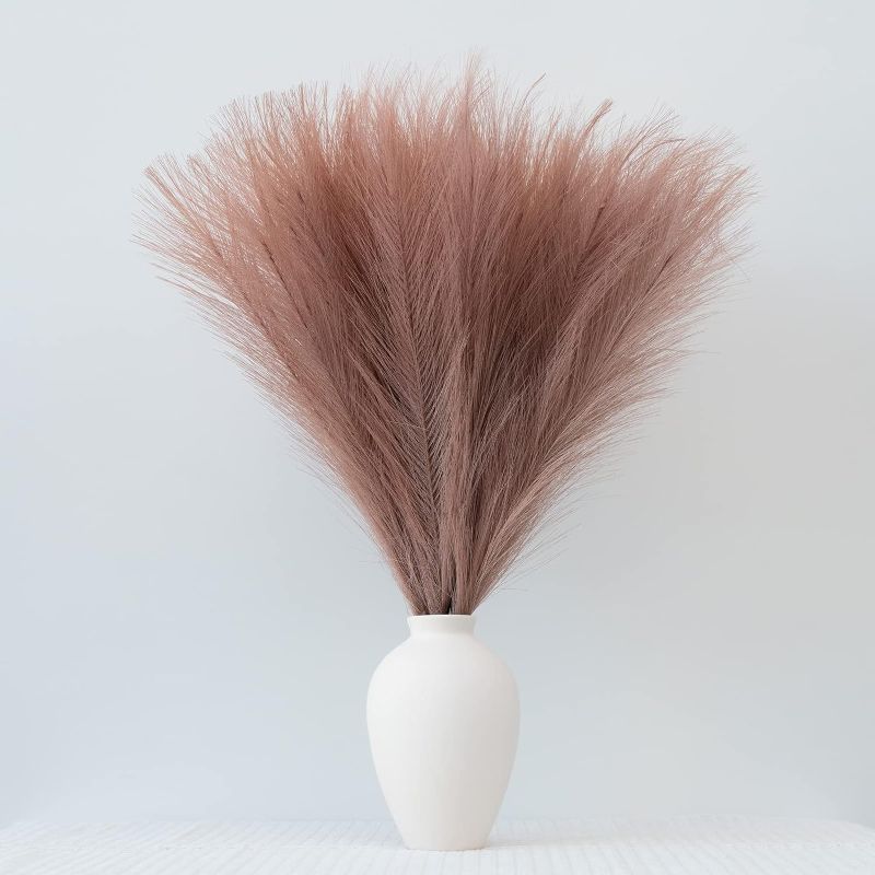 Photo 1 of Pompous Grass Small Flower Arrangement and Vase Filler for Boho Home Wedding Decoration (Dusty Pink)