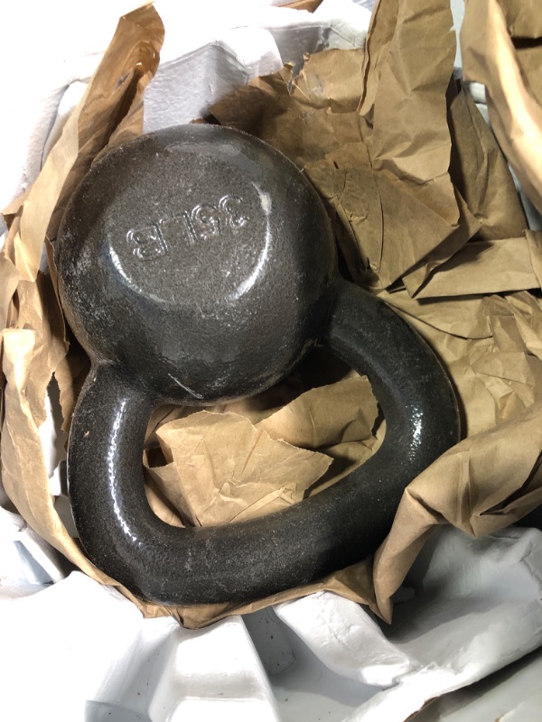 Photo 1 of AmazonBasics Cast Iron Kettlebell, 35 lb