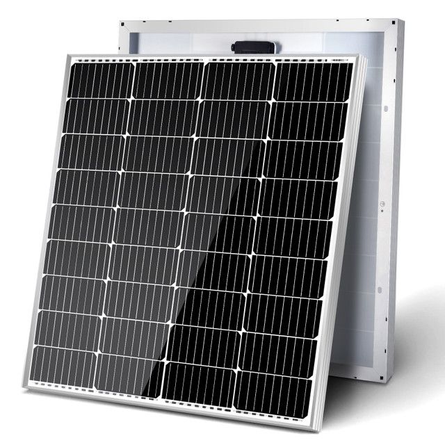 Photo 1 of HQST 100W 12V 9BB Monocrystalline Solar Panel, Compact Size Module (4 Panels)