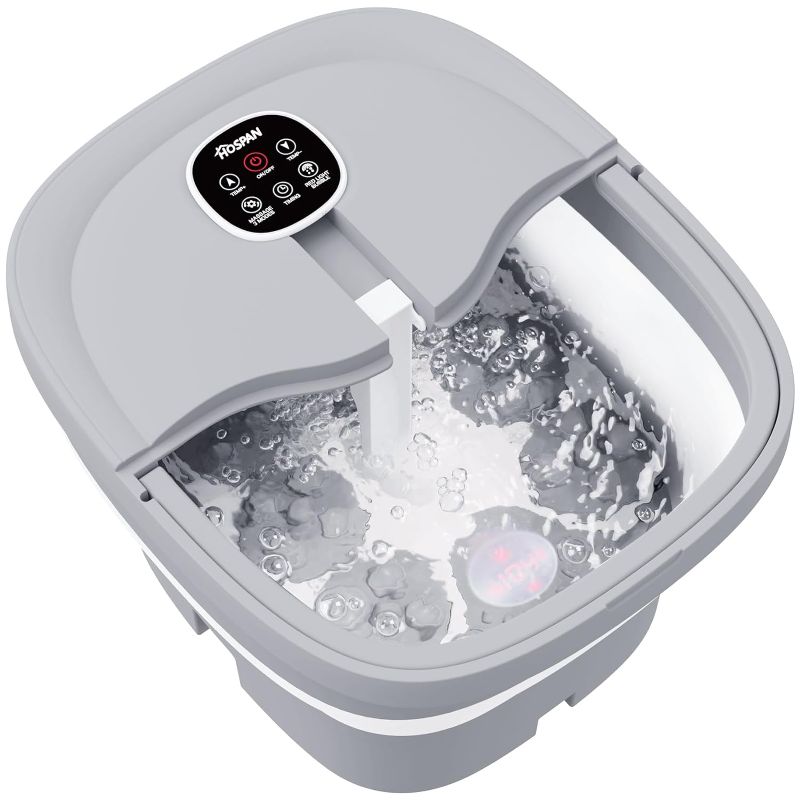 Photo 1 of  Renpho Collapsible Foot Spa Electric Rotary Massage, Foot Bath with Heat, Bubble, Remote, and 24 Motorized Shiatsu Massage Balls. Pedicure Foot Spa for Feet Stress Relief - FS02A Model R-X001 *** Similar but different, see pics for details***
