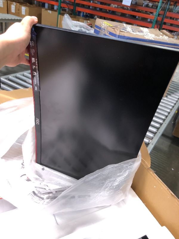 Photo 3 of **FOR PARTS** AOC C24G1A 24" Curved Frameless Gaming Monitor, FHD 1920x1080, 1500R, VA, 1ms MPRT, 165Hz (144Hz supported), FreeSync Premium, Height adjustable Black 24 in FHD Curved 165Hz 1ms ***Factory Sealed***