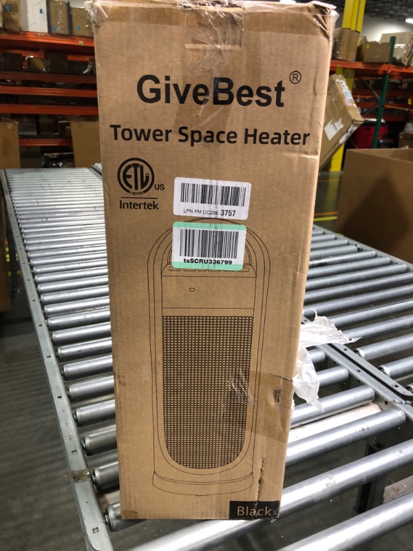 Photo 2 of Givebest Tower Space Heater - 22 Inch 1500W Electric Indoor Heater, with Remote, Timer, Thermostat, Oscillation, Tip-Over Protection, for Large Room, Bedroom, Office