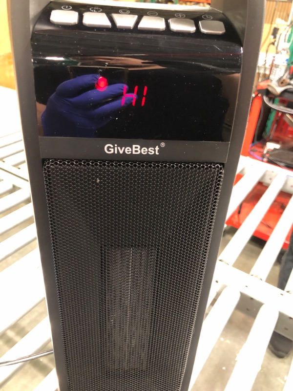 Photo 3 of Givebest Tower Space Heater - 22 Inch 1500W Electric Indoor Heater, with Remote, Timer, Thermostat, Oscillation, Tip-Over Protection, for Large Room, Bedroom, Office