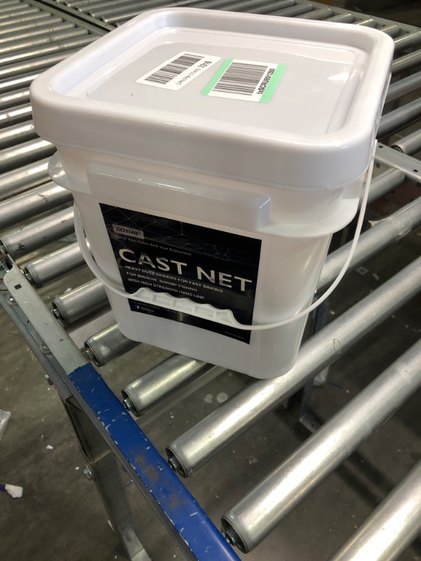 Photo 1 of Goture American Fishing Cast Net,Casting Nets Freshwater Saltwater for Bait Fish Shrimp Trap 3ft/4ft/6ft/7ft/8ft/10ft/12ft Radius 1/4 3/8 inch Mesh Size,Throw Fishing Castnet with Needle Shuttle Backup 1/4inch-10ft-3.8KG Cast Net