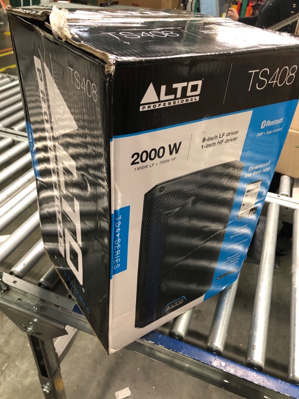 Photo 2 of Alto Professional TS408 - 2000W 8" Powered PA Speaker with 3 Channel Mixer, Bluetooth Streaming, Wireless Loudspeaker linking, DSP and Alto App New Model with Bluetooth 8" woofer