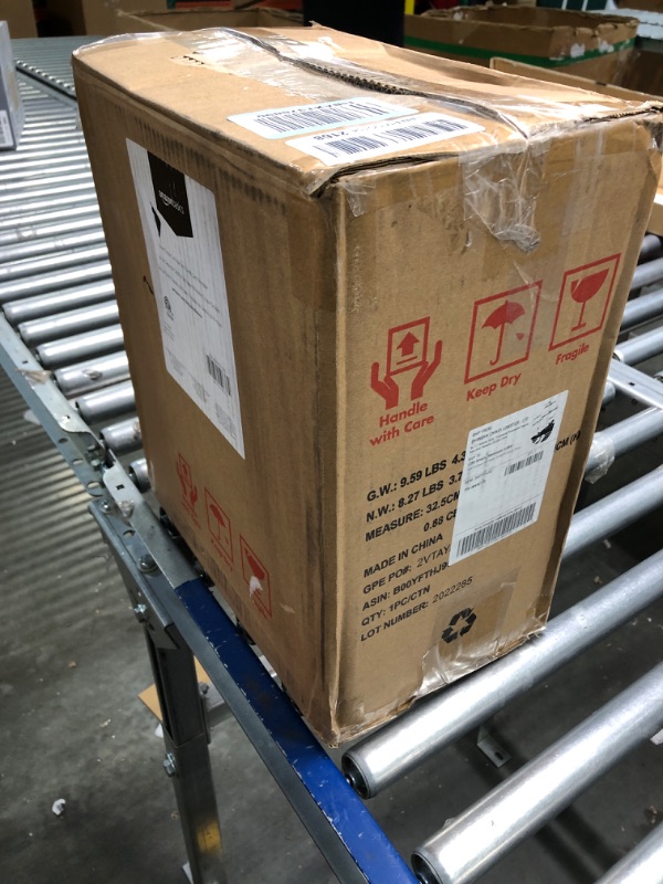 Photo 1 of Amazon Basics 8-Sheet Cross Cut Paper Shredder and Credit Card Shredder with 4.1 Gallon Bin 8 Sheet Shredder