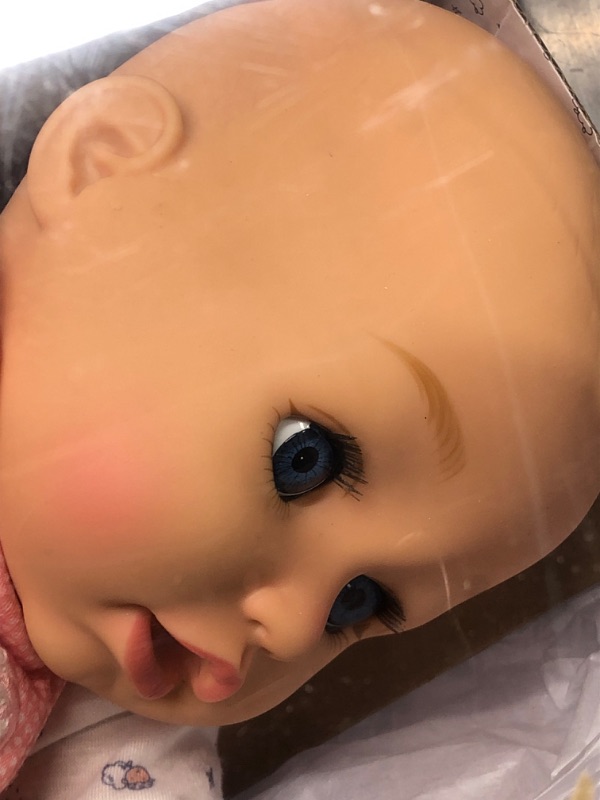 Photo 4 of Baby Born My Real Baby Doll Annabell - Blue Eyes: Realistic Soft-Bodied Baby Doll Ages 3 & Up, Sound Effects, Drinks & Wets, Mouth Moves, Cries Real Tears, Eyes Open & Close, Pacifier