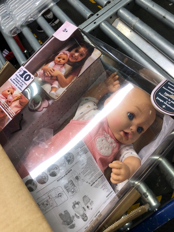 Photo 3 of Baby Born My Real Baby Doll Annabell - Blue Eyes: Realistic Soft-Bodied Baby Doll Ages 3 & Up, Sound Effects, Drinks & Wets, Mouth Moves, Cries Real Tears, Eyes Open & Close, Pacifier