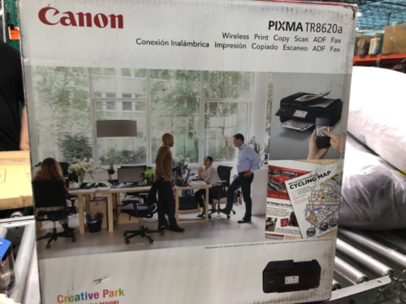 Photo 3 of Canon TR8620a All-in-One Printer Home Office | Copier |Scanner| Fax |Auto Document Feeder | Photo and Document | Airprint (R) and Android, Black