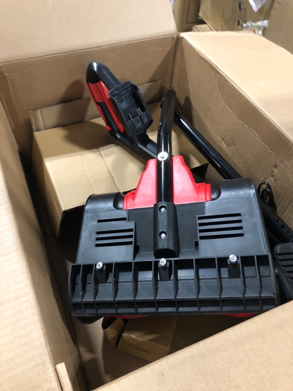 Photo 2 of MZK Cordless Snow Shovel, 20V 13-Inch Battery Powered Snow Thrower, Battery Snow Blower with Directional Plate and Adjustable Front Handle(4.0Ah Li-ion Battery & Fast Charger Included)