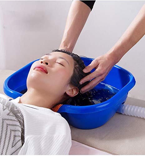 Photo 1 of Bedside Shampoo Basins,Shampoo Basin,Portable Hair Washing Hair Washing Basin with Head Cushion and Retrachable Hose-for Bedridden
