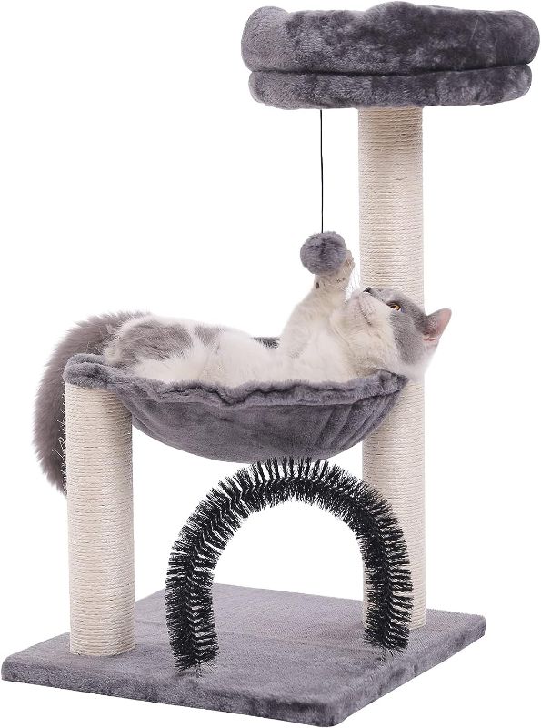 Photo 1 of ***Parts Only*** HOOPET cat Tree,27.8 INCHES Tower for Indoor Cats, Multi-Level Cat Tree with Scratching Posts Plush Basket & Perch Play Rest, Activity Dangling Ball Kittens/Small Cats***No hardware
