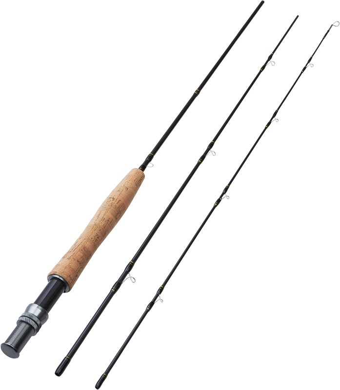 Photo 1 of Fly Fishing Rod 6 feet 0/1wt 3 Pieces Portable Carbon Fiber Blanks Light Weight Fast Action for Freshwater Stream Travel Fishing