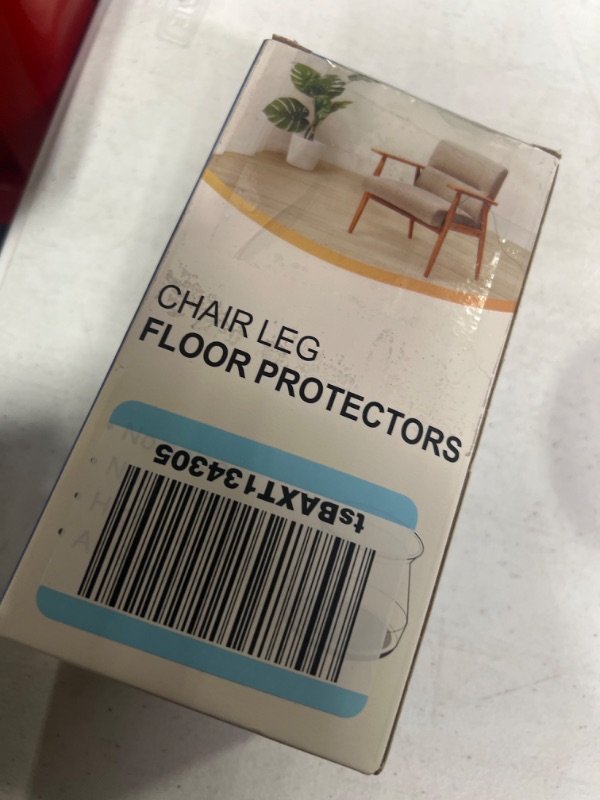 Photo 2 of 24 Pcs Chair Leg Floor Protectors for Hardwood Floors Silicone Covers to Protect Wood Tile Floors Felt Pads Furniture Leg Caps Non Slip Reduce Noise (Large-Clear) Large(Fit:1.3"-2.0") Clear-24pcs