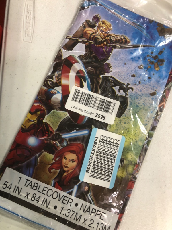 Photo 2 of Avengers Plastic Tablecloth, 84" x 54"