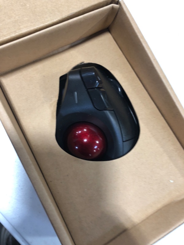 Photo 3 of Kensington Pro Fit® Ergo Vertical Wireless Trackball (K75326WW), Black, 3" x 4" x 6.1"