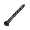 Photo 1 of 3/8 in. x 5 in. Black Exterior Hex Head Lag Screw (25-Pack)