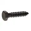 Photo 1 of 1/4 in. -20 x 3 in. Black Hex Bolt (15-Pack)
