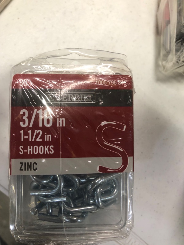 Photo 1 of S-Hook 3/16 in. x 1-1/2 in. Z CP 30 count (3 packs)