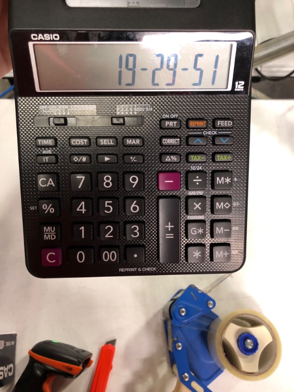 Photo 1 of Casio HR-170RC Mini Desktop Printing Calculator