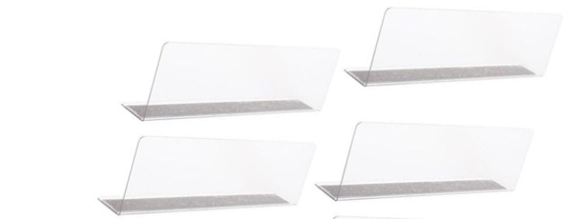 Photo 1 of  4pcs Shelf L- Shaped Shelf Acrylic Plastic