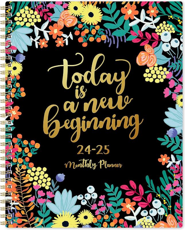 Photo 1 of 2024-2025 Monthly Planner/Calendar - 2 Year Monthly Planner 2024-2025, JAN 2024 - DEC 2025, 24 Months Planner, 9'' x 11'', Monthly Tabs & Holidays & Note Pages & Double-Side Pocket &Twin-Wire Binding 24-25 Monthly Planner