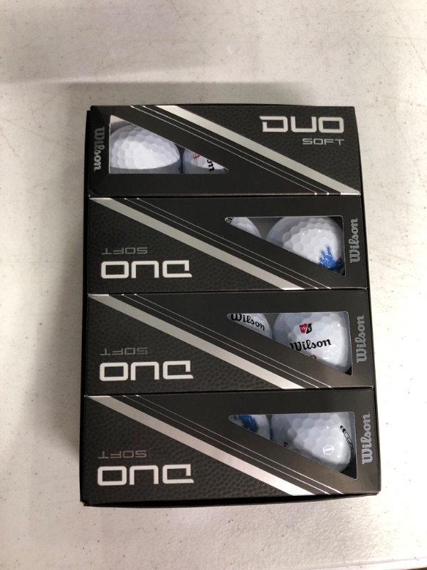 Photo 2 of WILSON Staff 2023 Duo Soft NFL Golf Balls - 12 Balls Dallas Cowboys White