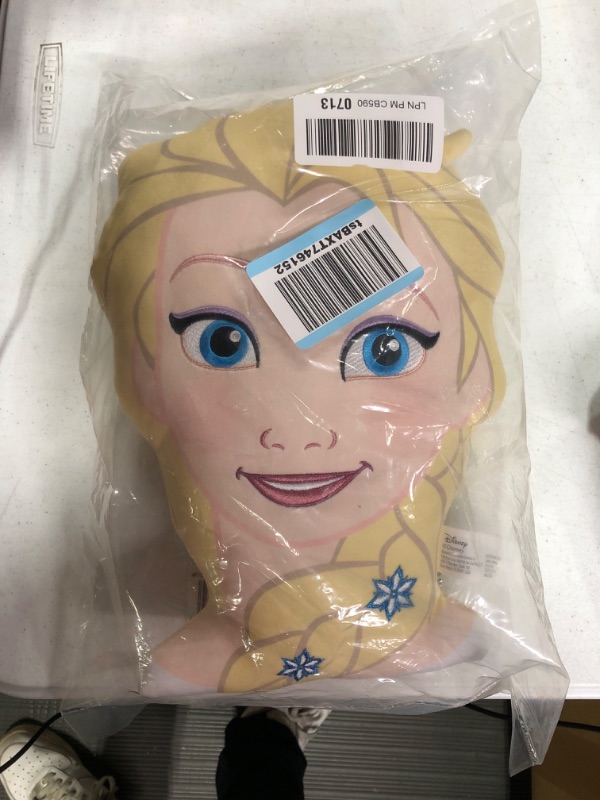 Photo 1 of Disney Frozen 2 Character Head 13.5-Inch Plushie Elsa, Soft Pillow Buddy Toy for Kids, Officially Licensed Kids Toys for Ages 2 Up, Gifts and Presents by Just Play