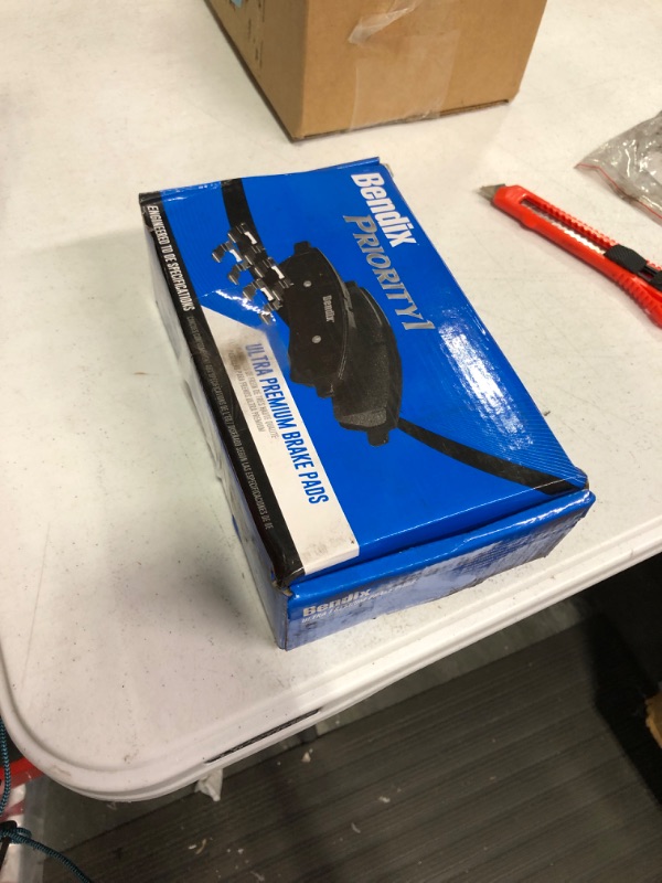 Photo 3 of Bendix Premium Copper Free CFC1293 Ceramic Brake Pad (with Installation Hardware Front)