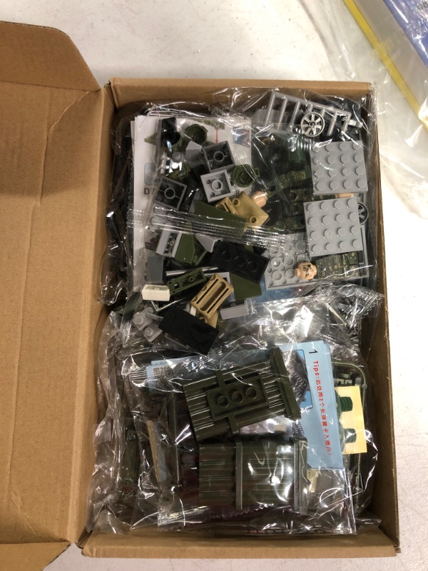 Photo 1 of ZHX WW2 Army Military Guns Weapons and Armor Toy Thunder Containers Command Operations Building Block Toy Battle Sets for Kids