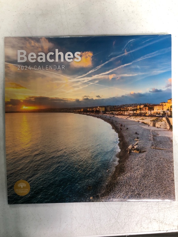 Photo 2 of 2024 Beaches Monthly Wall Calendar by Bright Day, 12 x 12 Inch Beautiful Landscape Photography Gift