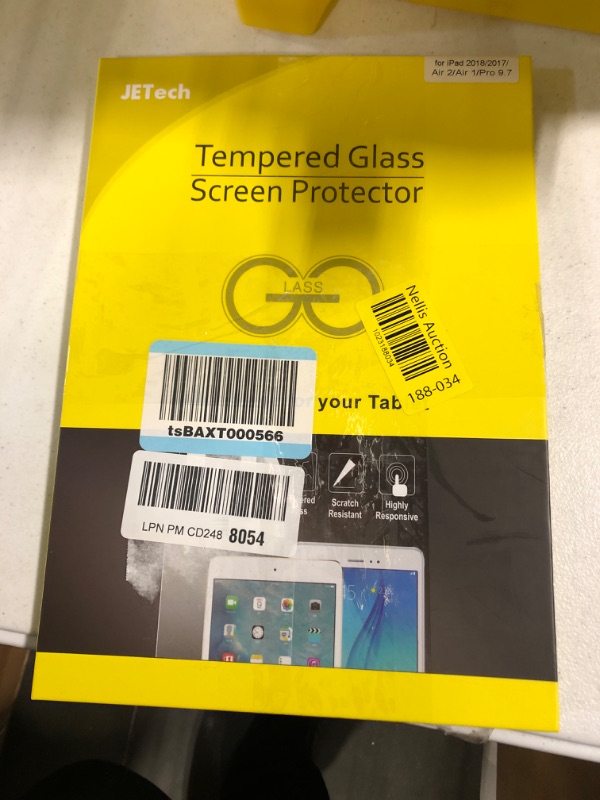 Photo 3 of JETech iPad 2017 9.7-inch, iPad Air, iPad Air 2, iPad Pro 9.7 Tempered Glass Screen Protector Film - 0338