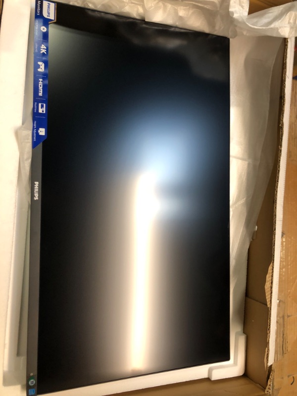 Photo 1 of PHILIPS 288E2E 28" Frameless Monitor, 4K UHD 3840x2160 IPS, 120% sRGB, FreeSync, Height Adjustable, VESA, 4Yr Advance Replacement 28" Class UHD 4K | Height Adjustable
