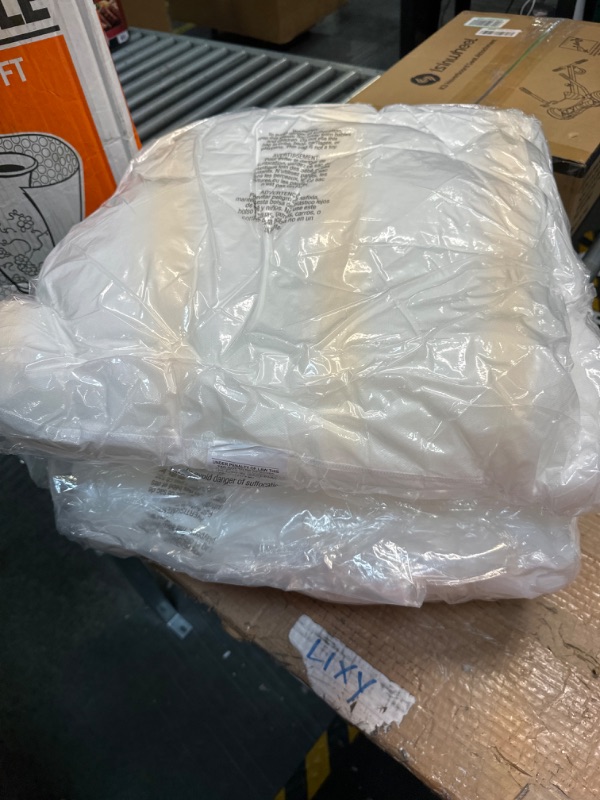 Photo 3 of **USED*** Euro Pillow Inserts 26 x 26 (Pack of 2, White), Down Feather Pillow Stuffer, Premium White Pillows for Bed, Couch, and Cushion