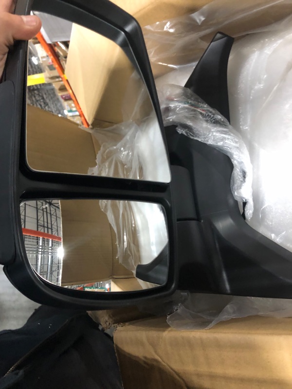 Photo 4 of  
 TRQ MGA08084 Left Drivers Side Door Mirror with Turn Signal Temperature Sensor Compatible with 2014-2019 Ram ProMaster 1500 ProMaster 2500 ProMaster 3500

 
 
 
 
 TRQ MGA08084 Espejo lateral izquierdo para puerta del conductor con sensor de temperatur