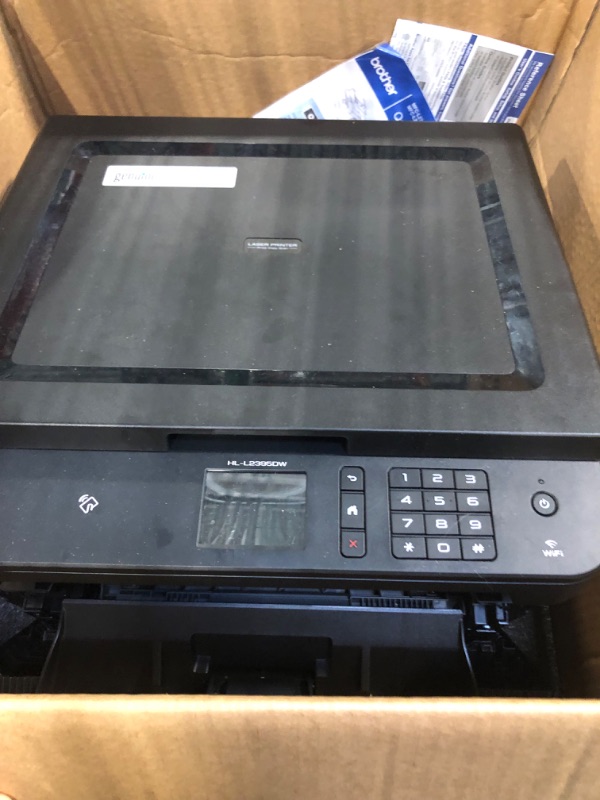Photo 3 of ***FOR PARTS ONLY***

Brother Compact Monochrome Laser Printer, HLL2395DW, Flatbed Copy & Scan, Wireless Printing, NFC with Refresh Subscription Free Trial and Amazon Dash Replenishment Ready
