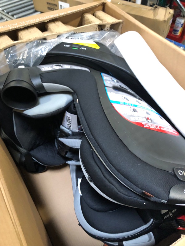 Photo 1 of Evenflo Revolve360 Slim 2-in-1 Rotational Car Seat with Quick Clean Cover (Salem Black)