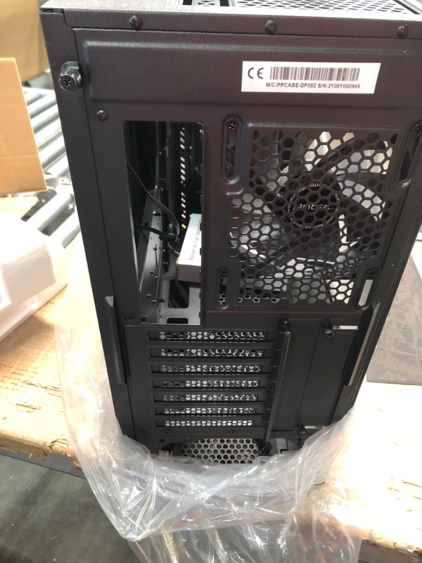 Photo 4 of Antec Dark Phantom DP502 FLUX, Mid Tower ATX Gaming Case, Tempered Glass Side Panel, Swing Open Front Panel & LED Strips, F-LUX Platform, 3 x 120 mm ARGB, 1 x 120 mm Reverse & 1 x 120 mm Fans Included