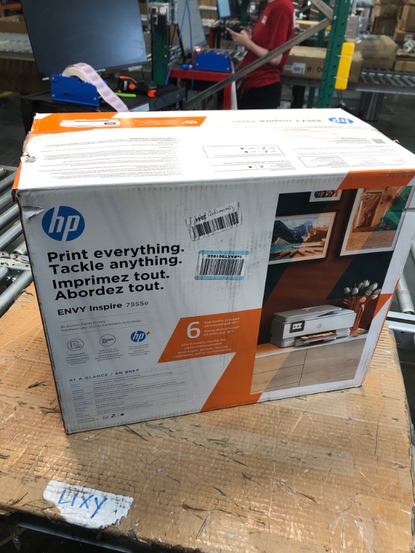 Photo 5 of HP ENVY Inspire 7955e Wireless Color Inkjet Printer, Print, scan, copy, Easy setup, Mobile printing, Best-for home, Instant Ink with HP+,White