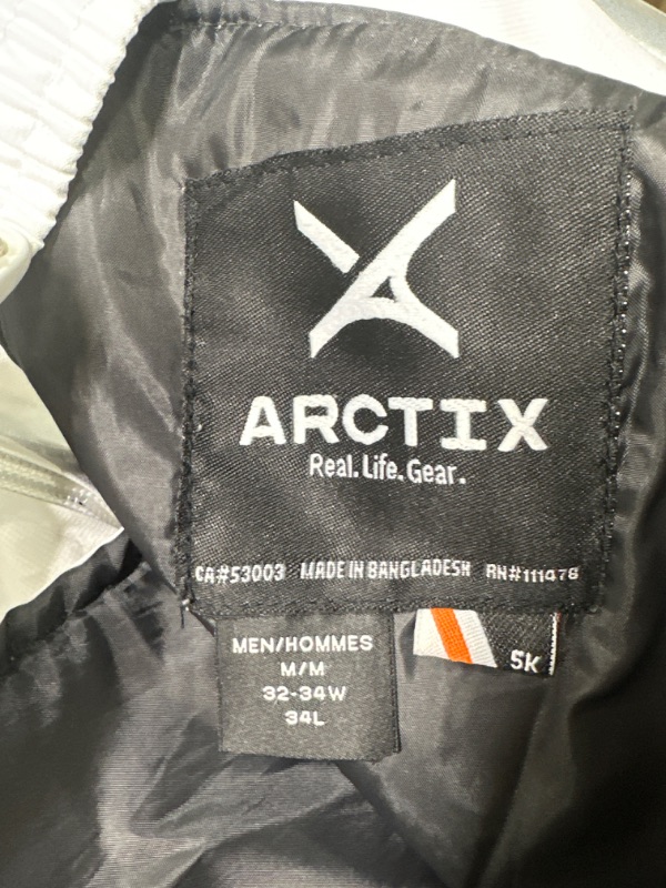 Photo 5 of Arctix mens Essential Insulated Bib Overalls White Medium Tall