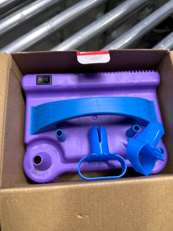 Photo 1 of Balloon Pump Electric Air Pump for Balloons Dual Nozzle Balloon Inflator Blower Machine with 10 Pack Balloon Arch Making Kit for Party Event Decoration