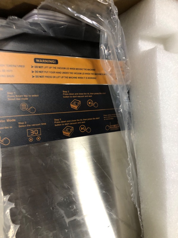 Photo 9 of [2023 New] Wevac 10 inch Chamber Vacuum Sealer, ideal for liquid or juicy food including Fresh Meats, Soups, Sauces and Marinades. Visible vacuum degree, Professional sealing width, Commercial machine