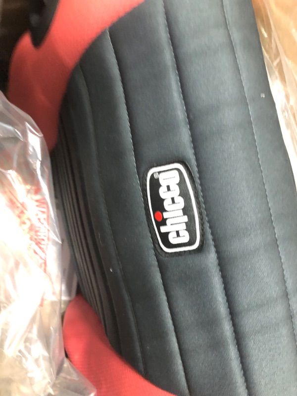 Photo 1 of Chicco GoFit Backless Booster Car Seat, Travel Booster Seat for Car, Portable Car Booster Seat for Children 40-110 lbs. | Coral/Orange Coral GoFit