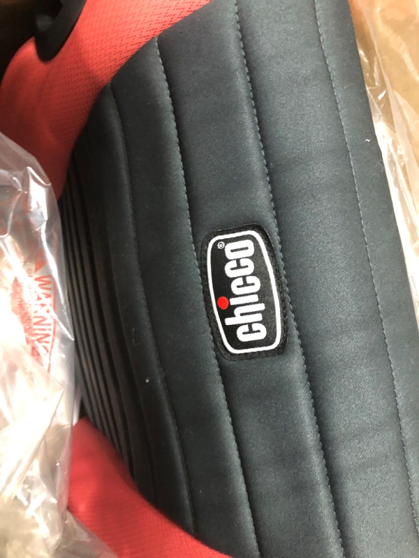 Photo 1 of Chicco GoFit Backless Booster Car Seat, Travel Booster Seat for Car, Portable Car Booster Seat for Children 40-110 lbs. | Coral/Orange Coral GoFit